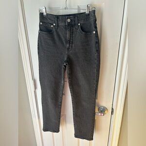 Madewell Black High Rise Jeans with Modern Fit